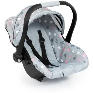 Deluxe Car Seat with Canopy for Dolls - Grey w/ Stars (67907AA)