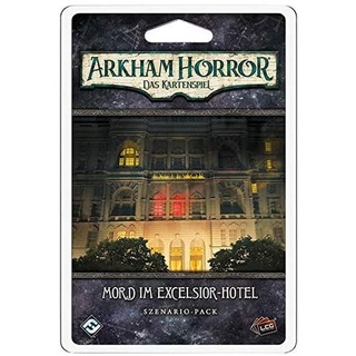 Fantasy Flight Games, Arkham Horror: LCG – Mord im Excelsior-Hotel, Erweiterung, Expertenspiel, Kartenspiel, 1-4 Spieler, Ab 14+ Jahren, 45+ Minuten, Deutsch