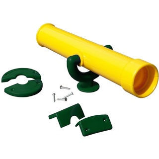 Loggyland Teleskop Fernrohr für Spieltürme, (gelb/grün)
