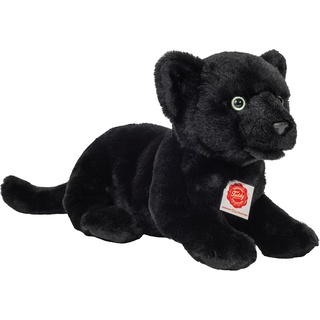 Teddy Hermann 90475 Panther Baby liegend 30 cm, Kuscheltier, Plüschtier mit recycelter Füllung