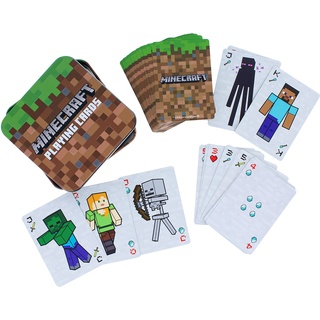 Paladone Minecraft-Spielkarten - Standard-Kartenspiel in Collector Travel Tin
