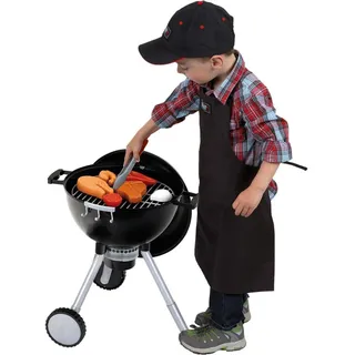 Theo Klein 9466 Weber Kugelgrill One Touch Premium | Kinder-Grill mit Licht, Sound und zahlreichem Zubehör | Maße: 40 cm x 32 cm x 53 cm | Spielzeug für Kinder ab 3 Jahren