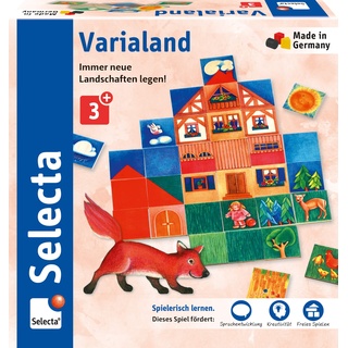 Selecta 63021 Varialand, Legespiel aus Holz, Schmidt Spiele