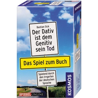 KOSMOS 6993520 Der Dativ ist dem Genitiv Sein Tod, Quiz-Spiel für 2-5 Personen ab 12 Jahren, das Spiel zum Buch von Erfolgsautor Bastian Sick