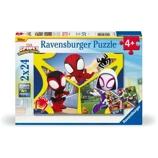 Ravensburger Kinderpuzzle 05729 - Spidey und seine Super-Freunde - 2x24 Teile Spidey Puzzle für Kinder ab 4 Jahren / Ravensburger Spieleverlag / Sonst