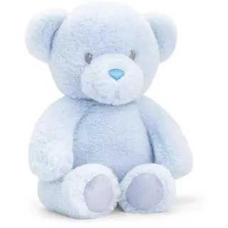 tachi Baby Plüschtier Bär groß 25 cm, Kuscheltier Teddy blau, Sitzendes Stofftier Bärchen