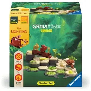 Ravensburger Beschäftigung - GraviTrax Junior Starter-Set Disney Lion King, Murmelbahn für Kinder ab 3 Jahren