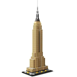 LEGO 21046 Architecture Empire State Building, Modellbausatz von New York, ideal für Jugendliche und Erwachsene als Set zum Stressabbau