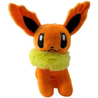 Plüsch Pokemon Kuscheltier Evoli Weiterentwicklung Feuer Flamara 20 cm