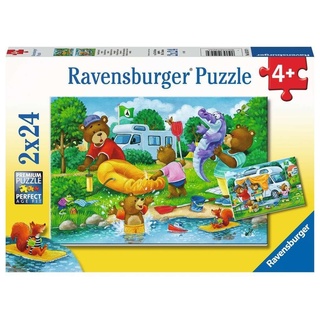 Ravensburger Puzzle Kinderpuzzle Familie Bär geht campen 052479, Puzzleteile