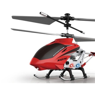 efaso Hubschrauber ferngesteuert SYMA S107H - RC Helikopter rot 2,4GHz 3-Kanal - RC Hubschrauber mit automatischer Höhehaltung Altitude Hold, automatisch Starten/Landen/Akkustandswarnung