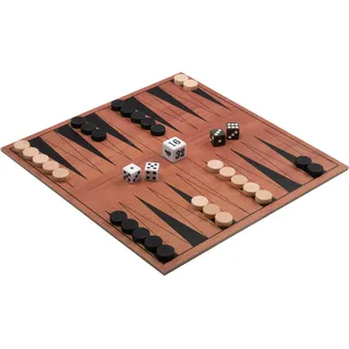 Philos 1138 - Backgammon-Set, klappbares Spielbrett, Reisespiel