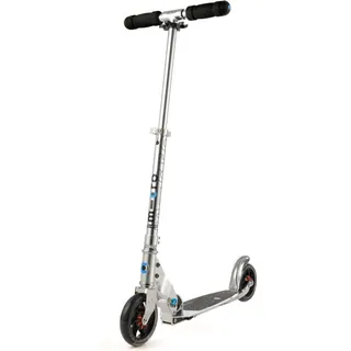 Micro Scooter SpeedPlus schwarz/orange Kickboard Roller Kinder City - Silber