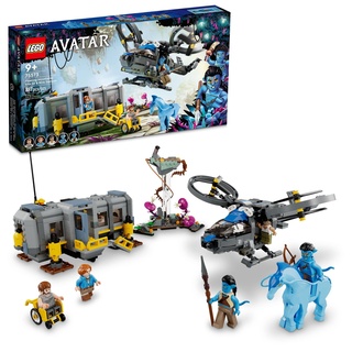 LEGO 75573 Avatar Schwebende Berge: Site 26 und RDA Samson, baubares Helikopter-Spielzeug für Kinder mit Schreckenspferd-Tierfigur und 5 Minifiguren