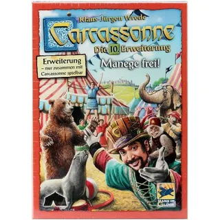 Hans im Glück Spiel Manege frei - Zirkus Tieren - 10. Erweiterung zu Carcassonne bunt