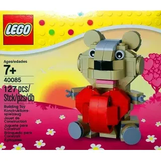 Lego Saison: Konstruktionsspielzeug, Valentinstag Teddybär mit Herz, Set 40085