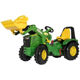 rolly toys® Trettraktor rollyX-Trac Premium John Deere 8400R, inkl. rollyTrac Lader und Zweigangschaltung grün