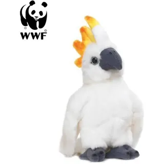 WWF Plüschtier Kakadu Papagei (mit Sound, 14cm) lebensecht Kuscheltier Stofftier