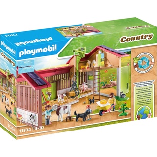 Playmobil® Konstruktions-Spielset Großer Bauernhof (71304), Country, (182 St), teilweise aus recyceltem Material; Made in Germany bunt