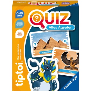 Ravensburger tiptoi 00166 Quiz Altes Ägypten, Quizspiel für Kinder ab 6 Jahren, für 1-4 Spieler