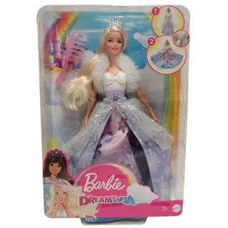 Mattel® Anziehpuppe Mattel GKH26 Barbie Dreamtopia Barbie Puppe blond Prinzessin Schneezau bunt