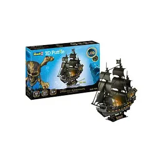 Revell Disney Pirates of the Caribbean Piratenschiff Black Pearl - LED Edition 3D-Puzzle, 293 Teile