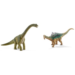 SCHLEICH 14581 Dinosaurs Spielfigur - Brachiosaurus, Spielzeug ab 4 Jahren & 15021 Dinosaurs Spielfigur - Agustinia, Spielzeug ab 4 Jahren