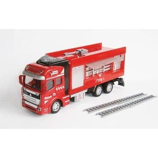 FEUERWEHRAUTO 19cm Feuerwehr Truck Auto Löschfahrzeug Spielzeug 09(mit 2 Leitern)