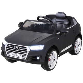 Actionbikes Motors Kinder Elektroauto Audi Q7 4M Lizenziert | 2.4 Ghz Fernbedienung - 1x 12 Volt 10Ah Batterie - 2 x 45 Watt Motor - Elektro Kinderauto - Für Kinder ab 3 Jahre (Schwarz Matt)