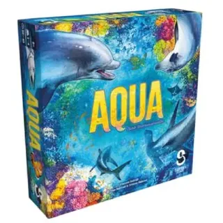 SIDD0001 - Aqua: Bunte Unterwasserwelten, Brettspiel, für 1-4 Personen, ab 8 Jahren (DE-Aus