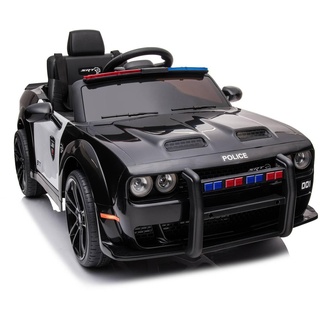 Kinderfahrzeug - Elektro Auto Dodge Challenger Polizei lizenziert - 12V Akku,2 Motoren- 2,4Ghz Fernsteuerung, MP3