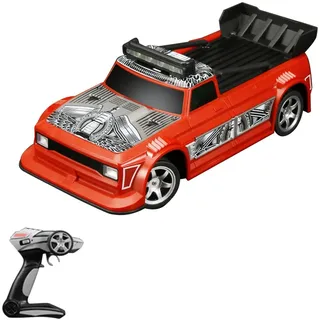 Ferngesteuertes Driftauto, 1/16 ferngesteuertes Auto, 2,4 GHz ferngesteuertes Rennauto, Kindergeschenk fuer Kinder, Jungen, Maedchen, mit LED-Licht - Rot