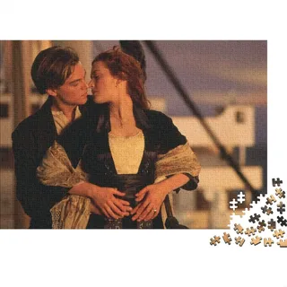 Titanic Puzzle Für Erwachsene,Puzzle 1000 Teile Herausforderndes Puzzles Jack Dawson,Geschicklichkeitsspiel Für Die Ganze Familie,Bunte Fliesen Spielzeug Spiel,Geschenke 1000pcs (75x50cm)