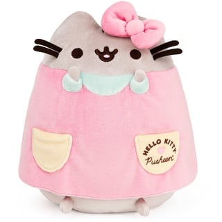 GUND Hello Kitty x Pusheen The Cat Stofftier, Sanrio Pusheen Kostüm Plüsch, 24,1 cm