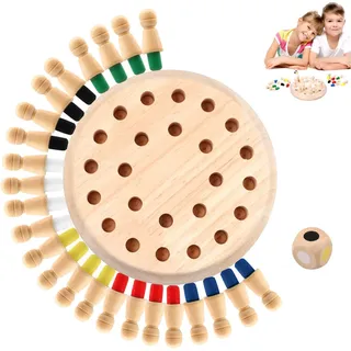 Hoiny Holz Memory Match Stick Schach Spielzeug, 1 Set Family Brettspiele Hölzerne Gedächtnisspiele,Gedächtnis Schach für Kinder Und Erwachsene Vorschulbildung