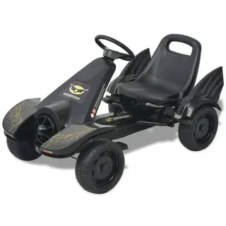 vidaXL Pedal Go-Kart mit verstellbarem Sitz Schwarz