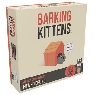 Exploding Kittens, Exploding Kittens – Barking Kittens, Erweiterung, Partyspiel, Kartenspiel, 2-5 Spieler, Ab 7+ Jahren, 15+ Minuten, Deutsch