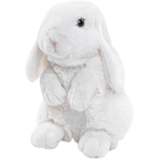 Uni-Toys - Widderkaninchen weiß - 19 cm (Höhe) - Plüsch-Hase, Kaninchen - Plüschtier, Kuscheltier