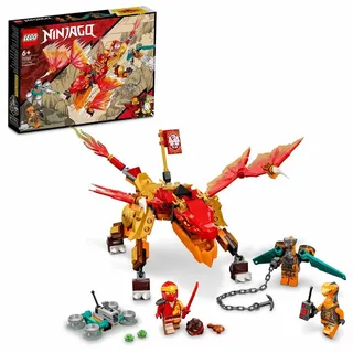 LEGO 71762 NINJAGO Kais Feuerdrache EVO, Drachen Spielzeug ab 6 Jahren mit Feuerdrachen- und Schlangen-Figur, mit Ninjas und Boa-Jäger