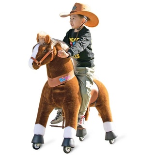 PonyCycle Reitpferd PonyCycle® Modell U Kinder Reiten auf Pferd Spielzeug - Braunes, Größe 5 ab 7 Jahren, Ux524 45 cm x 95 cm x 108 cm