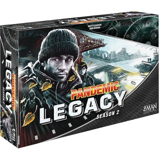 Z-Man Games , Pandemic Legacy Season 2 Black Edition , Board Game , Ages 13+ , For 2 to 4 Players , 60 Minutes Playing Time
