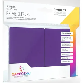 Gamegenic, PRIME Sleeves Purple, Sleeve color code: Gray