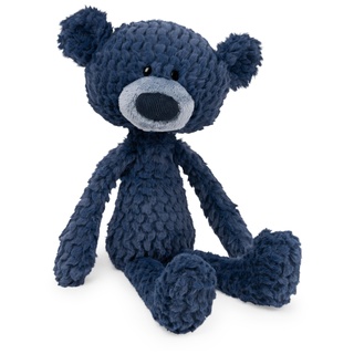 GUND Ripple Zahnstocher Teddybär, strukturiertes Plüschtier für Kinder ab 1 Jahren, 38,1 cm, Blau