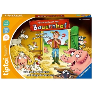 Ravensburger 00125 - tiptoi® Rätselspaß auf dem Bauernhof, Lernspiel