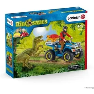 SCHLEICH 41466 Flucht auf Quad vor Velociraptor