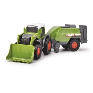 Dickie Toys – Fendt Micro Farmer (9 cm) – Traktor-Set mit Anhänger, Original Fendt, zufällige Auswahl, für Kinder ab 3 Jahren, Mehrfarbig, 203732002