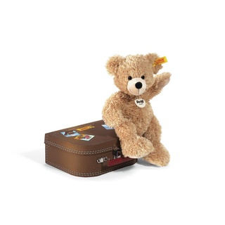 Steiff Kuscheltier Fynn Teddybär im Koffer 28 cm braun