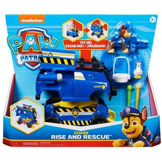 Spin Master Spielzeug-Auto Paw Patrol Chases Rise and Rescue wandelbares Spielzeugauto blau