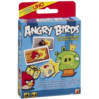 Mattel W3969 - Mattel Spiele - Angry Birds Kartenspiel, basierend auf der beliebten App