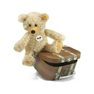 STEIFF 012938 Charly Schlenker-Teddybär im Koffer 30 cm beige